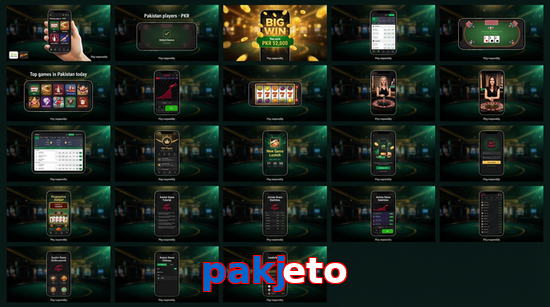 Main screen of Pakjeto bet page for PK players
